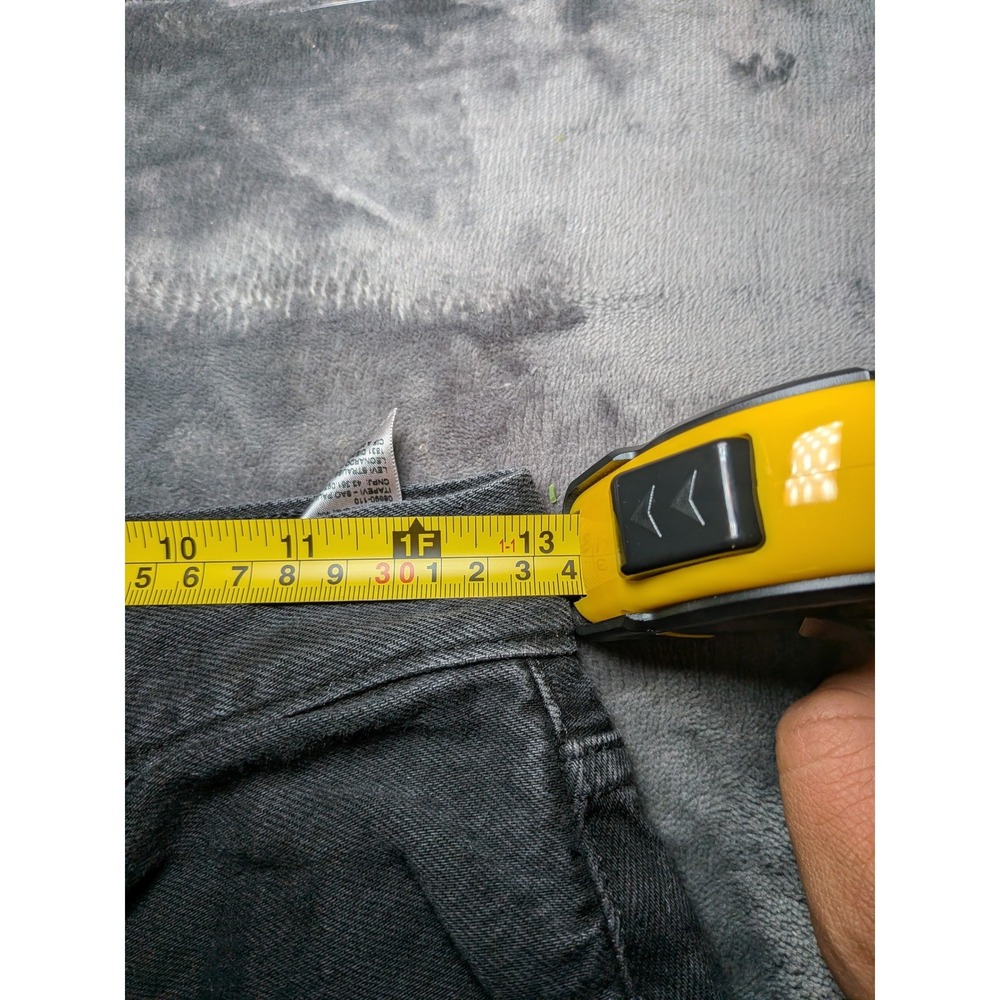 Levis 70s High Slim Straight Denim Jeans Womens Size 27 Black High Rise Cotton - Picture 4 of 8